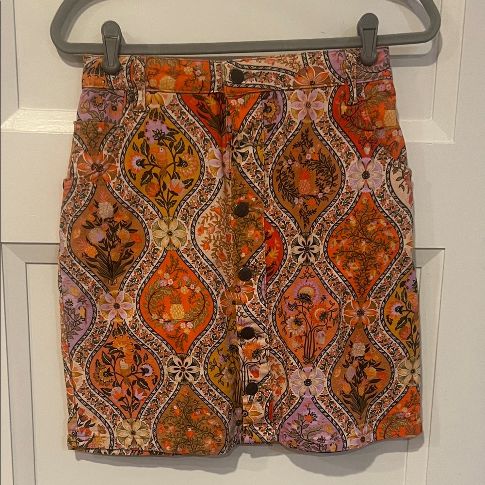 FARM Rio Multicolor Floral Mini Skirt